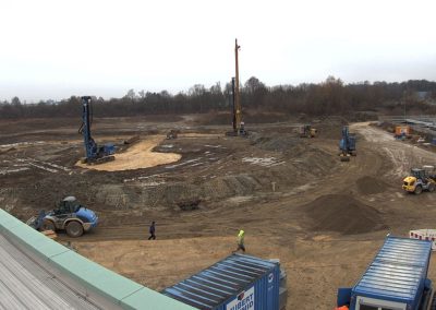 Bau des Sedimentationsbecken 1 Stand Dezember 2018