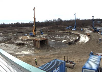 Bau des Sedimentationsbecken 1 Stand Januar 2019