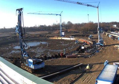 Bau des Sedimentationsbecken 1 Stand Februar 2019