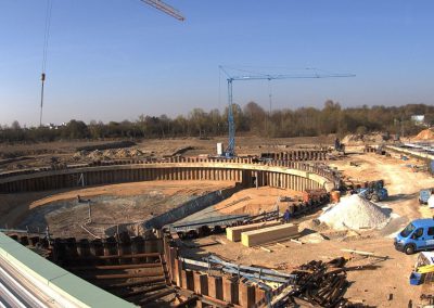 Bau des Sedimentationsbecken 1 Stand April 2019