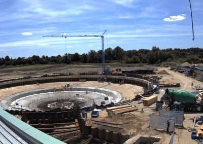 Bau des Sedimentationsbecken 1 Stand Juli 2019