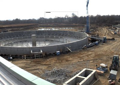 Bau des Sedimentationsbecken 1 Stand Januar 2020