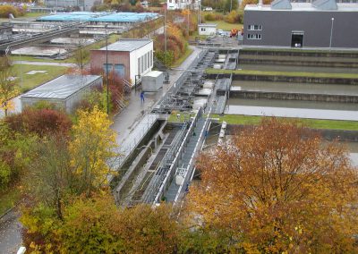 Vorklärbecken und Regenrückhaltebecken