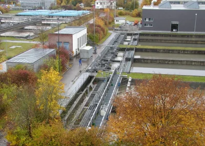 Vorklärbecken und Regenrückhaltebecken